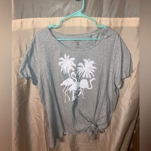 Grey Palm Tree Shirt